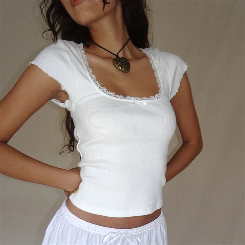 Women's Lace Croquette Blouse Tops Fashion Designer T-Shirts Fleece Fabric Down Fabric Feather Fabric Women's Lace Croquette Blouse Tops Fashion Designer T-Shirts Fleece Fabric Down Fabric Feather Fabric