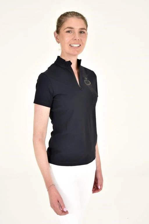Pop Art Print Shirt - Navy Front Pockets Side Pockets Patch Pockets