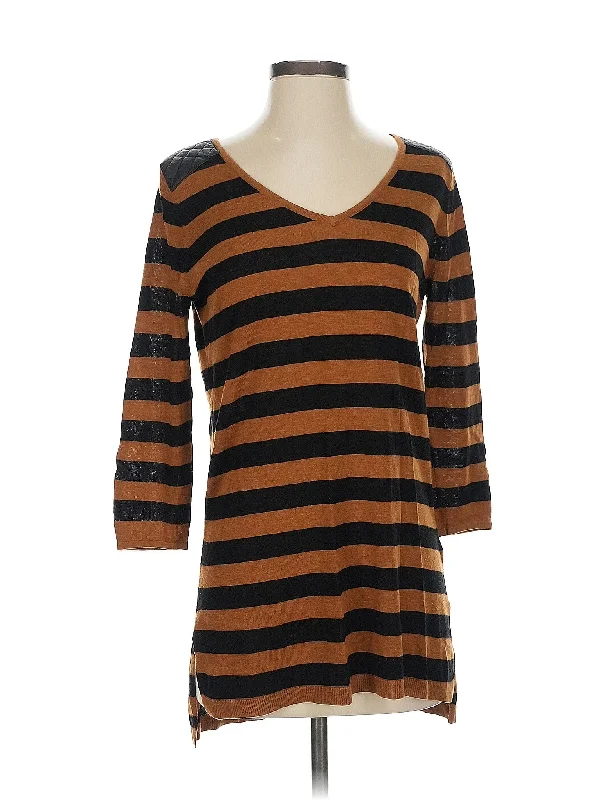 3/4 Sleeve T Shirt Silk Blend Satin Velvet