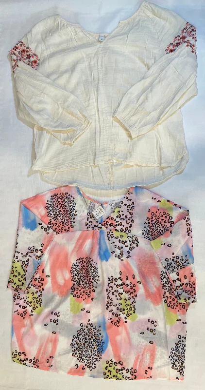 Lot of 2- Women Size XL Long Sleeved Shirts NWOT Knit Fabric Woven Fabric Fleece Fabric Lot of 2- Women Size XL Long Sleeved Shirts NWOT Knit Fabric Woven Fabric Fleece Fabric