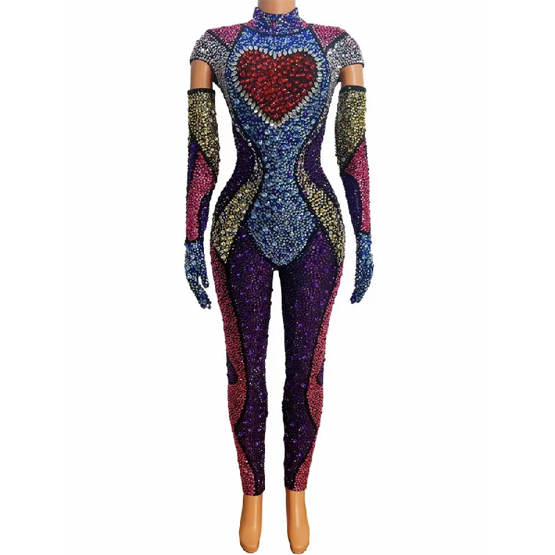 AD1469 Kimshein Luxury Clothing Women Handmade Crystal Playsuit Bodysuits Long Sleeve Colorful Rhinestone Big Diamond Jumpsuits Elegant Satin Bodysuit AD1469 Kimshein Luxury Clothing Women Handmade Crystal Playsuit Bodysuits Long Sleeve Colorful Rhinestone Big Diamond Jumpsuits Elegant Satin Bodysuit