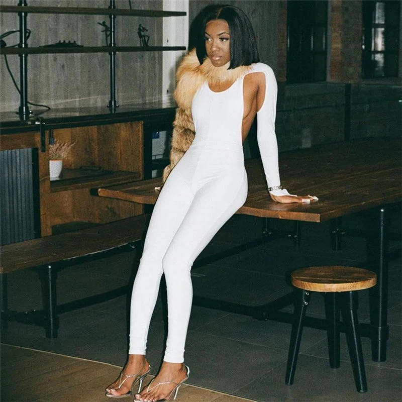 New Trend Deep O Neck Solid Color Rib Fabric Long Sleeve Jumpsuits Women Bodysuit Sexy Jumpsuit Comfortable Seamless Bodysuit New Trend Deep O Neck Solid Color Rib Fabric Long Sleeve Jumpsuits Women Bodysuit Sexy Jumpsuit Comfortable Seamless Bodysuit