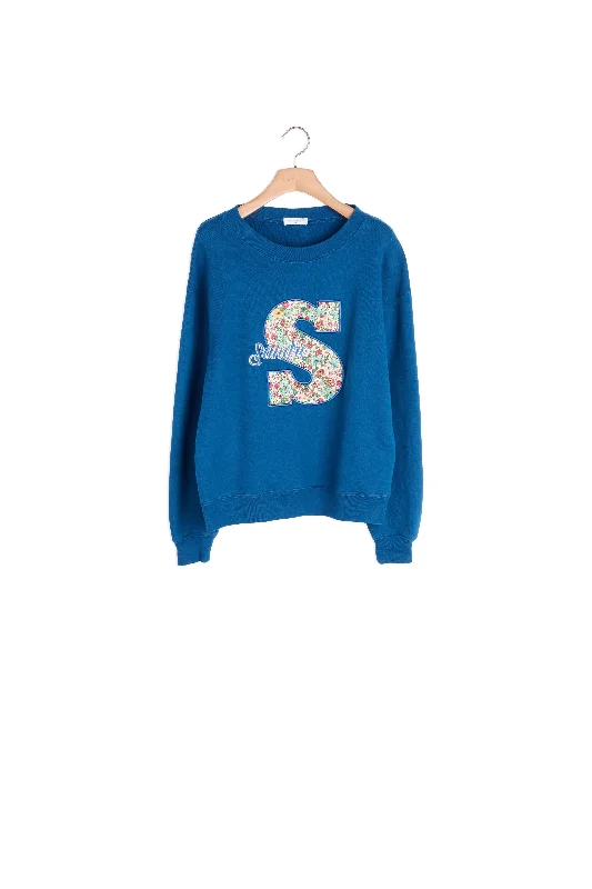 Sweat-shirt avec broderie Solid Print Embellished