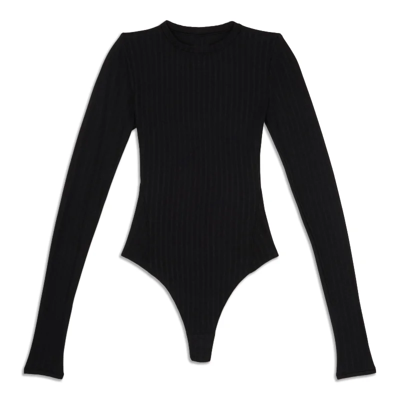 Wundermost Ribbed Wool Crewneck Long-Sleeve Bodysuit - Resale Trendy Sheer Lace Bodysuit Wundermost Ribbed Wool Crewneck Long-Sleeve Bodysuit - Resale Trendy Sheer Lace Bodysuit