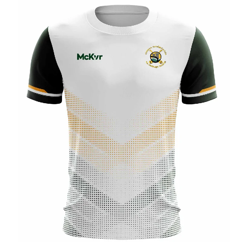 Mc Keever Blackrock Camogie Training Jersey - Adult - White Player Fit Luxury Jersey Tee Mc Keever Blackrock Camogie Training Jersey - Adult - White Player Fit Luxury Jersey Tee