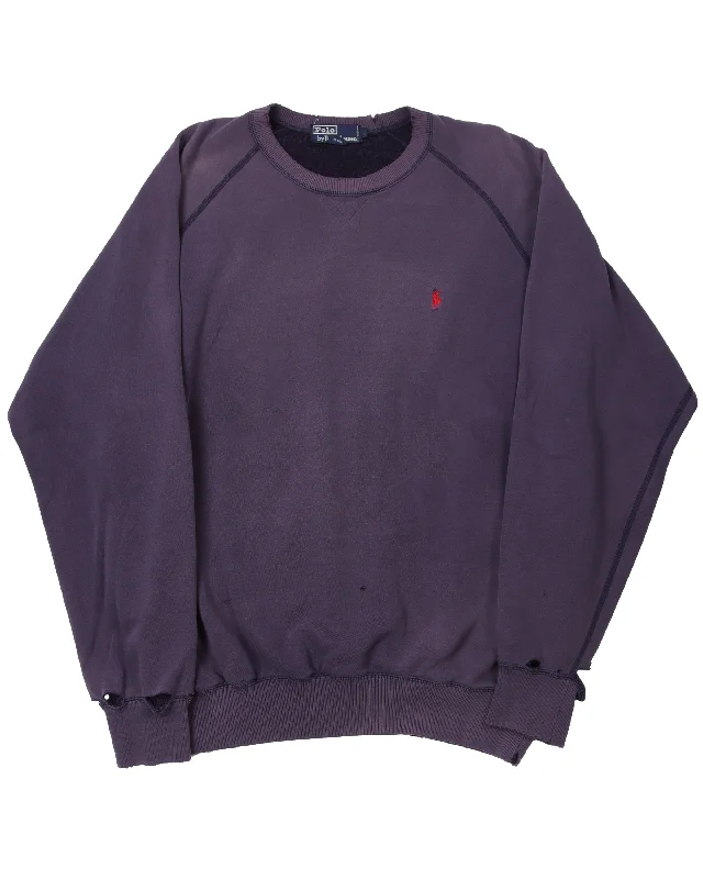 Polo Ralph Lauren Crewneck Sweatshirt Hoodie with Front Slit Layering Stylish