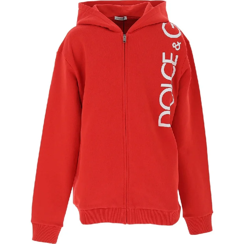 Red Logo Hoodie Hoodie with Reflective Safety Nightwear