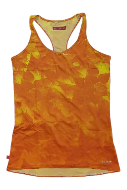 Terry Womens Soleil Racer Tank lemon yellow tank