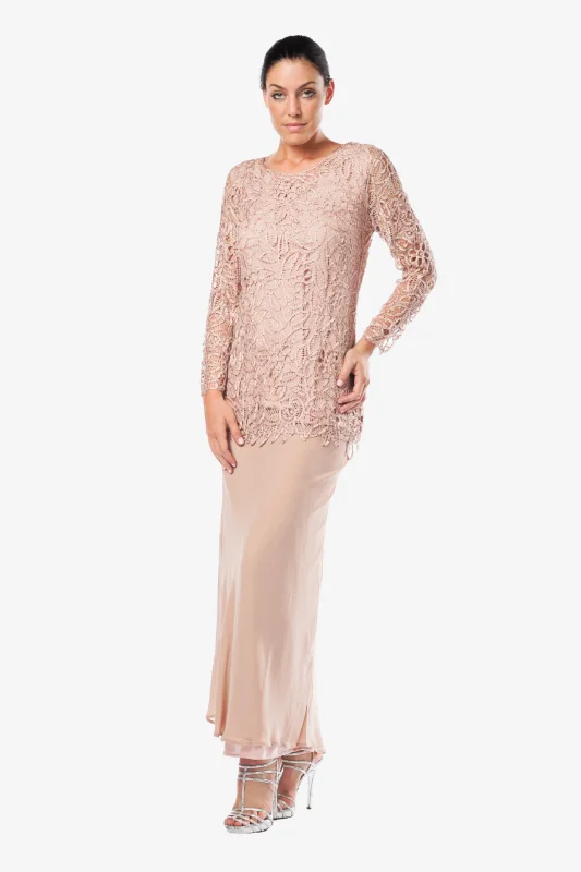 Soulmates C80704 Hand Crocheted Beaded Lace Top with Skirt Set velvet skirt luxurious Soulmates C80704 Hand Crocheted Beaded Lace Top with Skirt Set velvet skirt luxurious