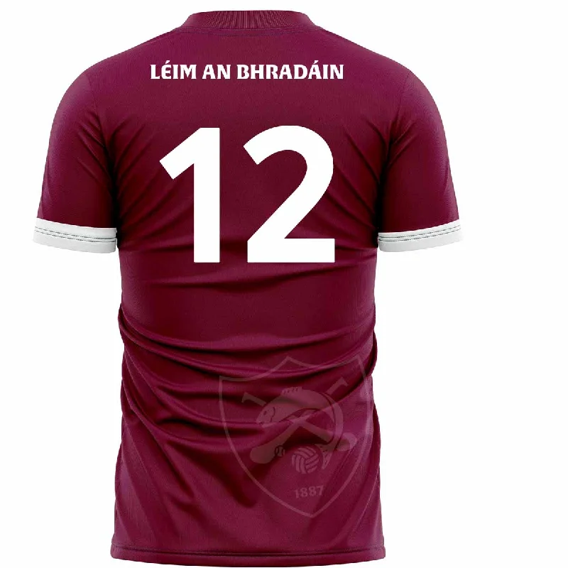 Mc Keever St Marys GAA Leixlip Numbered Playing Jersey - Adult - Maroon Custom Jersey Tee Mc Keever St Marys GAA Leixlip Numbered Playing Jersey - Adult - Maroon Custom Jersey Tee