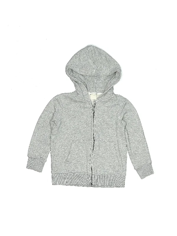 Zip Up Hoodie Hoodie with Mock Neck Collared Structured