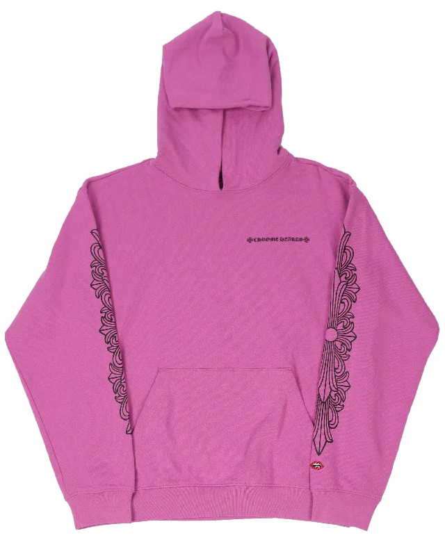 Matty Boy Spider Web Hoodie Hoodie with Hem Raw Edge Edgy Unfinished