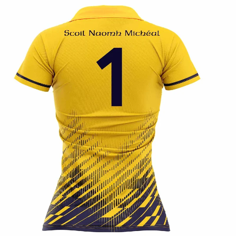 Mc Keever St. Michael's N.S Numbered Goalkeeper Jersey - Womens - Saffron/Navy Emerald Green Jersey Tee Mc Keever St. Michael's N.S Numbered Goalkeeper Jersey - Womens - Saffron/Navy Emerald Green Jersey Tee