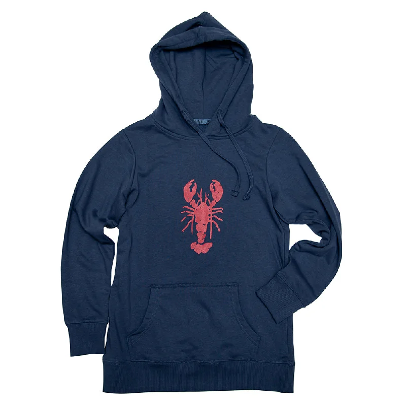 Lobster Women's French Terry Hoodie Hoodie with Patch Decorative Personalized