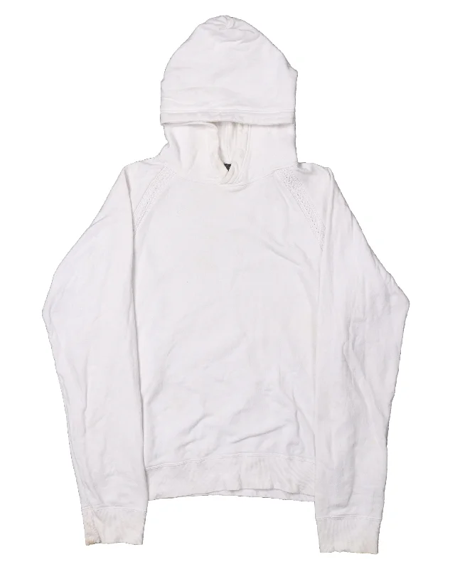 AW08 "My Own Private Portland" Woven Seam Raglan Hoodie Hoodie with Hidden Zipper Minimalist Clean