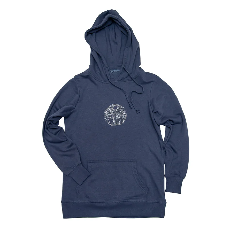 Sea Urchin Women's French Terry Hoodie Hoodie with Applique Textured Unique