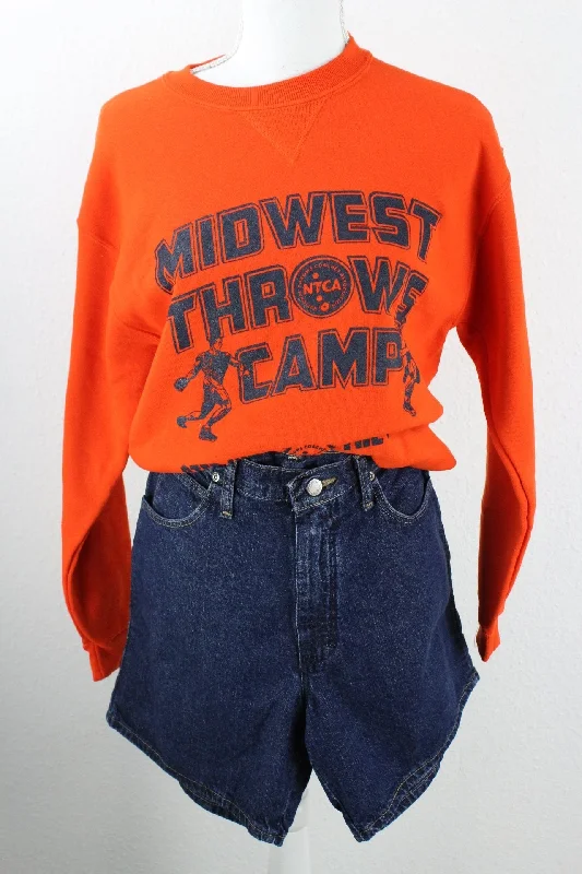 Vintage Russell Athletic NTCA Sweatshirt (M) Hoodie with Raglan Sleeves Sporty Comfortable