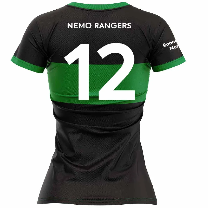 Mc Keever Nemo Rangers Camogie Numbered Match Jersey - Womens - Black Premium Jersey Tee Mc Keever Nemo Rangers Camogie Numbered Match Jersey - Womens - Black Premium Jersey Tee