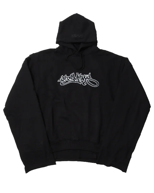 Graffiti Logo Hoodie Hoodie with Thumb Holes Functional Cozy