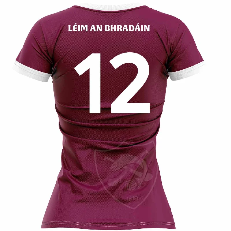 Mc Keever St Marys Camogie Leixlip Numbered Playing Jersey - Womens - Maroon Limited Edition Jersey Tee Mc Keever St Marys Camogie Leixlip Numbered Playing Jersey - Womens - Maroon Limited Edition Jersey Tee