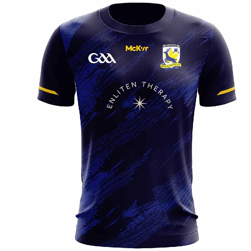 Mc Keever Toronto Michael Davitts GAC Training Jersey 3 - Adult - Navy/Royal Player Fit Gold Jersey Tee Mc Keever Toronto Michael Davitts GAC Training Jersey 3 - Adult - Navy/Royal Player Fit Gold Jersey Tee