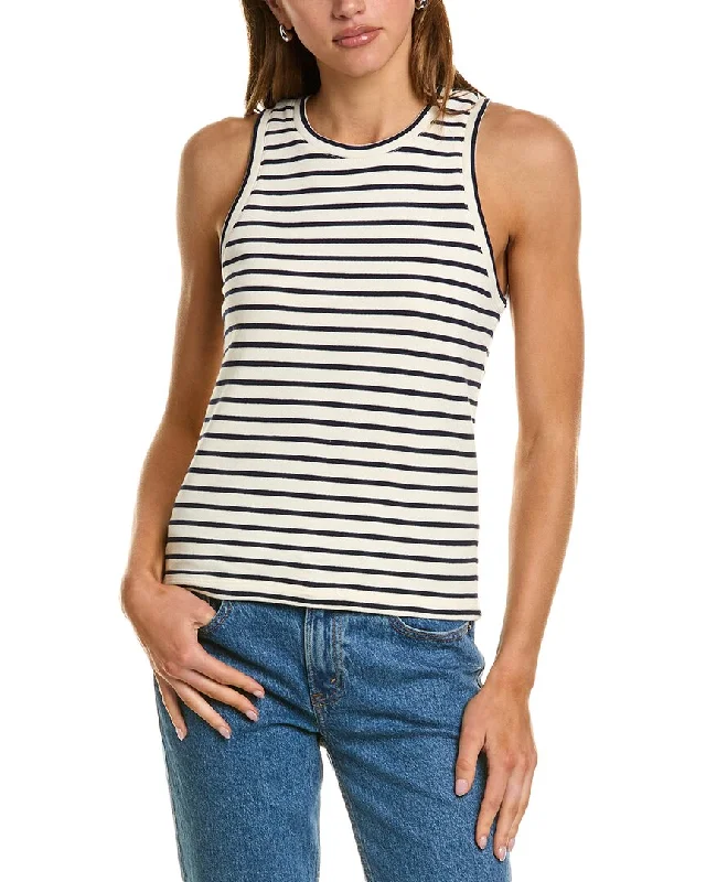 Splendid Whitney Stripe Tank soft pink tank