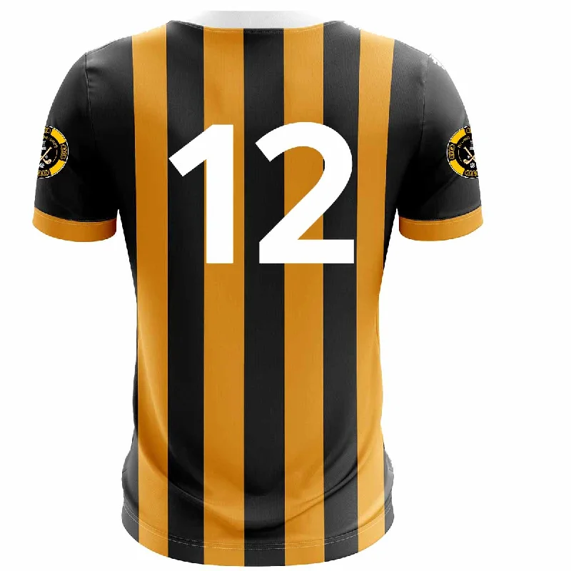 Mc Keever Naomh Mearnog CLG Numbered Playing Jersey - Adult - Black/Amber Player Fit Lavender Jersey Tee Mc Keever Naomh Mearnog CLG Numbered Playing Jersey - Adult - Black/Amber Player Fit Lavender Jersey Tee