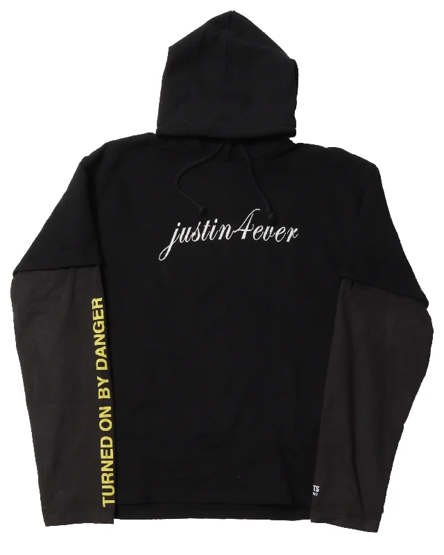 "Justin Forever" Hoodie Hoodie with Embroidery Detailed Premium