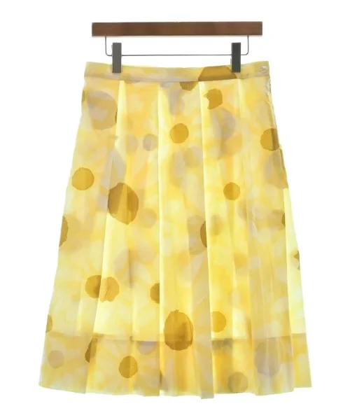 MARNI Knee length skirts pleated skirt texture