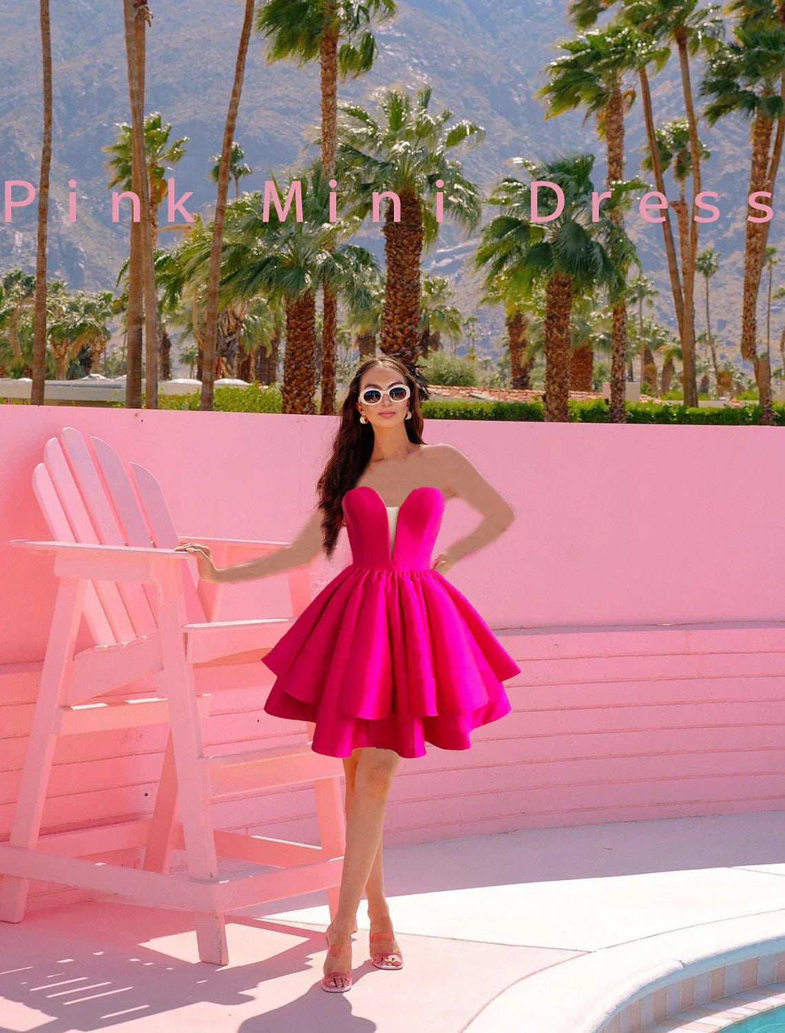 A-Line Homecoming Dresses Princess Dress Graduation Cocktail Party Short / Mini Sleeveless Sweetheart Pink Dress Satin Backless with Ruffles Tunics Sophisticated sleek A-Line Homecoming Dresses Princess Dress Graduation Cocktail Party Short / Mini Sleeveless Sweetheart Pink Dress Satin Backless with Ruffles Tunics Sophisticated sleek