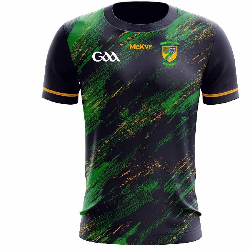 Mc Keever Faughs GAA Training Jersey - Adult - Navy Design 3 Player Fit Round Neck Jersey Tee Mc Keever Faughs GAA Training Jersey - Adult - Navy Design 3 Player Fit Round Neck Jersey Tee