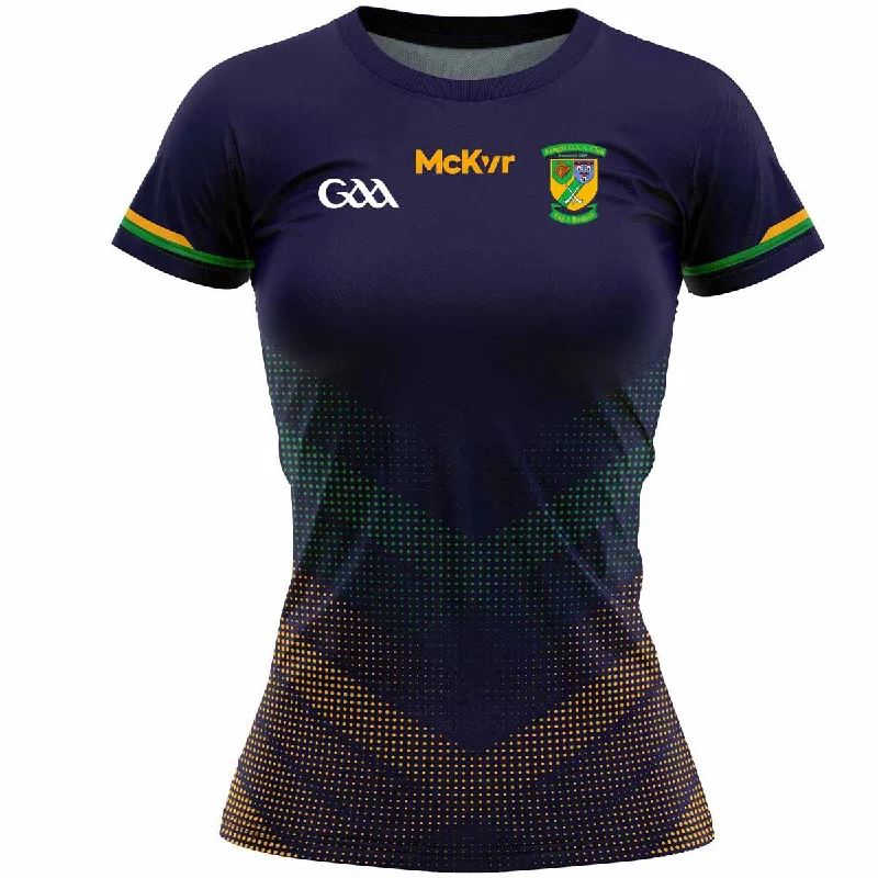 Mc Keever Faughs GAA Training Jersey - Womens - Navy Design 1 One Shoulder Jersey Shirt Mc Keever Faughs GAA Training Jersey - Womens - Navy Design 1 One Shoulder Jersey Shirt