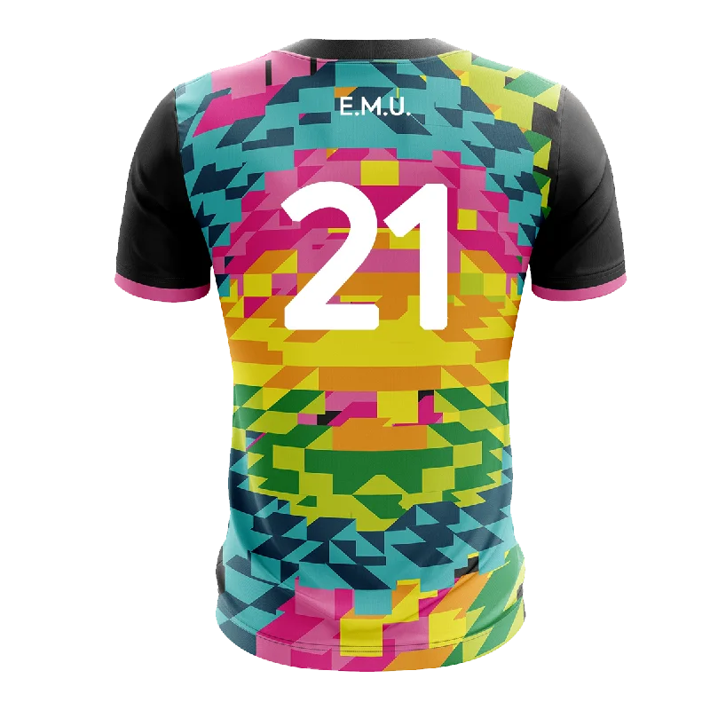 Mc Keever East Meath United FC Numbered Playing Jersey - Adult - Multi Player Fit Patterned Jersey Tee Mc Keever East Meath United FC Numbered Playing Jersey - Adult - Multi Player Fit Patterned Jersey Tee