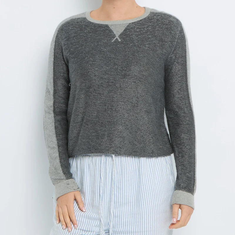 Tommy Hilfiger Crewneck Sweater - UK 8 Toggled Drawstring Belted