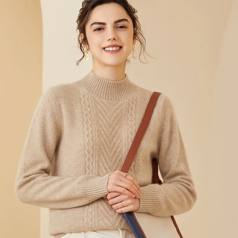 Cashmere Sweater for Women Mock neck Long Sleeve Winter Warm Cashmere Sweater Faux Fur Fabric Real Fur Fabric Shearling Fabric Cashmere Sweater for Women Mock neck Long Sleeve Winter Warm Cashmere Sweater Faux Fur Fabric Real Fur Fabric Shearling Fabric