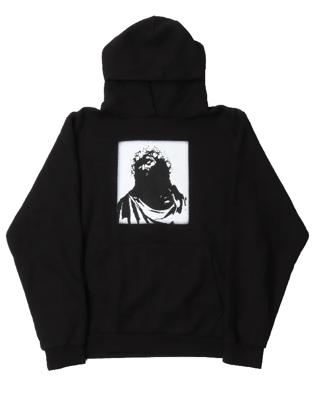 "Monochromatic" Jesus Hoodie Hoodie with Slim Fit Tailored Modern