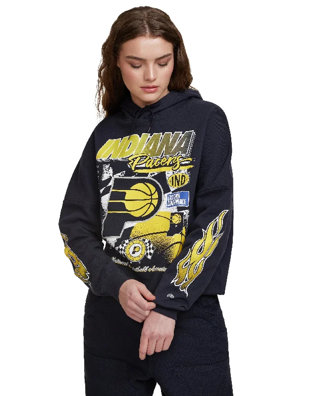 Indiana Pacers 2024 Rally Drive Women's Hoodie Hoodie with Pocket Utility Practical