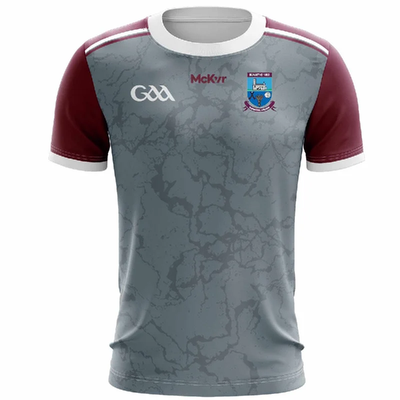 Mc Keever Argideen Rangers GAA Training Jersey - Adult - Grey/Maroon Pastel Jersey Tee Mc Keever Argideen Rangers GAA Training Jersey - Adult - Grey/Maroon Pastel Jersey Tee