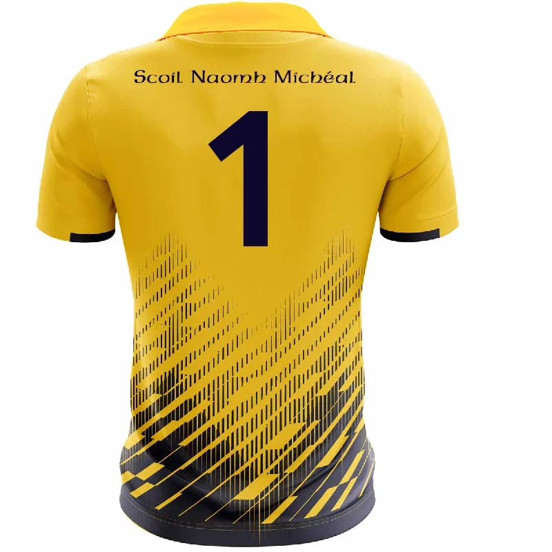 Mc Keever St. Michael's N.S Numbered Goalkeeper Jersey - Adult - Saffron/Navy Player Fit Royal Blue Jersey Shirt Mc Keever St. Michael's N.S Numbered Goalkeeper Jersey - Adult - Saffron/Navy Player Fit Royal Blue Jersey Shirt