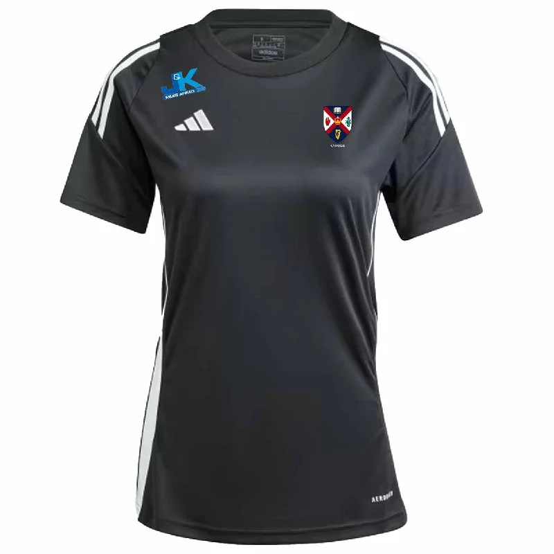 adidas Club Queens Camogie Tiro 24 Jersey - Womens - Black Mustard Yellow Jersey Tee adidas Club Queens Camogie Tiro 24 Jersey - Womens - Black Mustard Yellow Jersey Tee