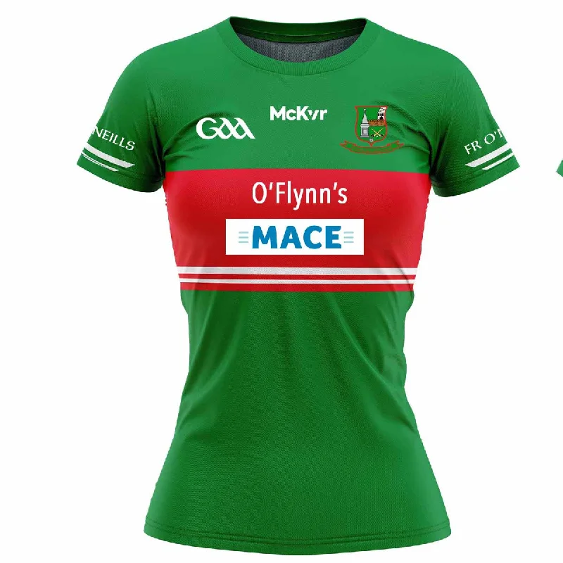 Mc Keever Fr O'Neills GAA Home Jersey - Womens - Green/Red Handmade Jersey Tee