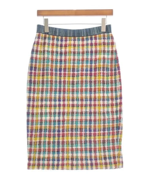 MISSONI Knee length skirts leather skirt sleek