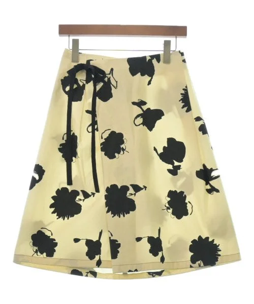 MARNI Knee length skirts velvet skirt plush