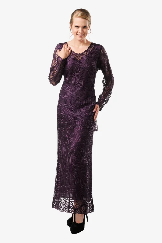 Soulmates C46162 Hand Crocheted Silk Lace Tunic Top with Skirt Set silk skirt elegant Soulmates C46162 Hand Crocheted Silk Lace Tunic Top with Skirt Set silk skirt elegant