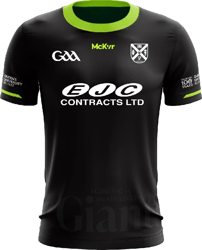 Mc Keever Queens GAA Sigerson 100 Years Goalkeeper Jersey - Adult - Black Exclusive Jersey Tee Mc Keever Queens GAA Sigerson 100 Years Goalkeeper Jersey - Adult - Black Exclusive Jersey Tee