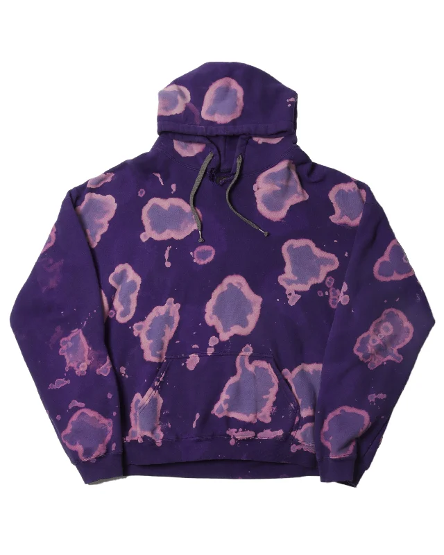 Noma Bleached Purple Hoodie Hoodie with Contrast Stitching Detailed Premium