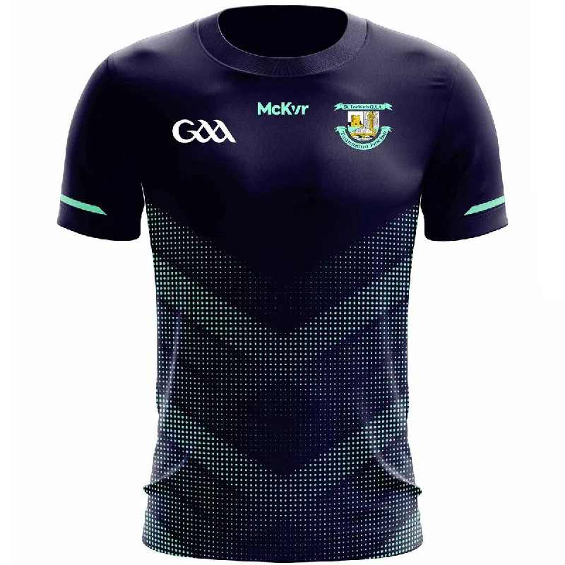 Mc Keever St Fechins GAA Training Jersey - Adult - Navy/Mint Player Fit Ash Gray Jersey Tee Mc Keever St Fechins GAA Training Jersey - Adult - Navy/Mint Player Fit Ash Gray Jersey Tee