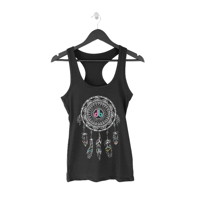 Women's RacerBack Tank Top - db Dreamcatcher sage tank top