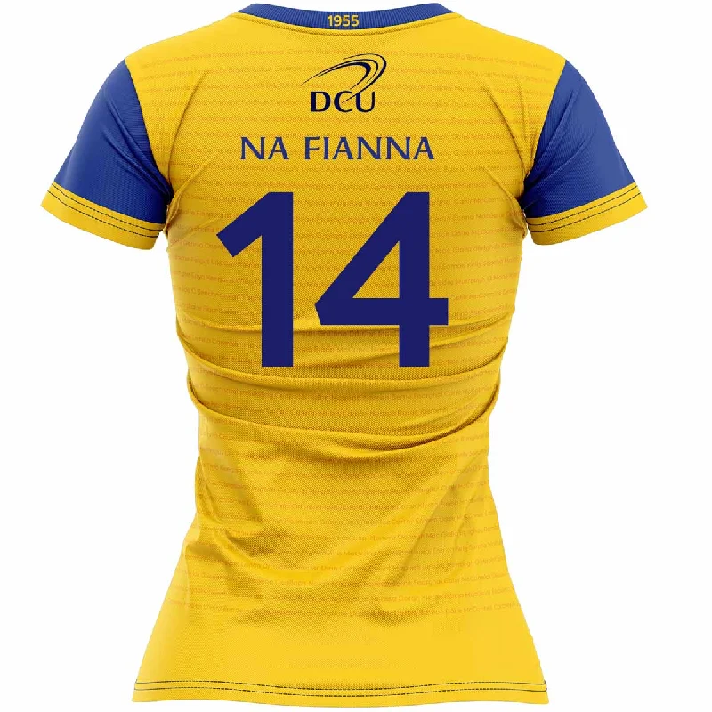 Mc Keever Na Fianna Camogie Dublin Numbered Match Jersey - Womens - Yellow Bamboo Jersey Tee Mc Keever Na Fianna Camogie Dublin Numbered Match Jersey - Womens - Yellow Bamboo Jersey Tee