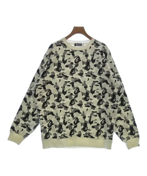 A BATHING APE Sweatshirts Hoodie with Hem Fringe Bohemian Relaxed